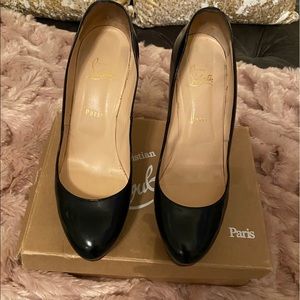 Christian Louboutin Bianca 120 Jazz Calf Blk 42